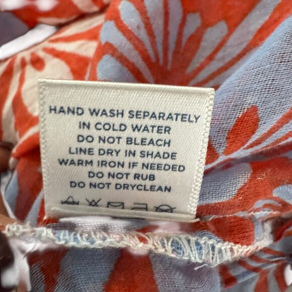 Roller Rabbit Serafina Tassel & Fringed Tunic top size small Floral Coverup - Picture 6 of 8